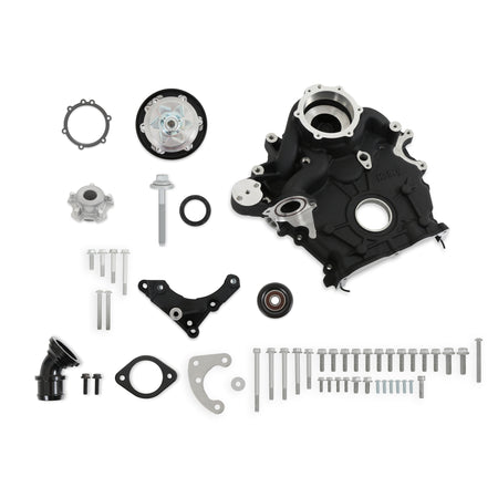 Holley Smooth Pulley Kit - Black - Ford Godzilla
