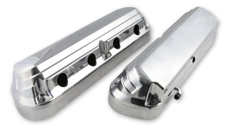 Holley Tall Valve Covers - 2-Piece - Polished - GM LS-Series (Pair)