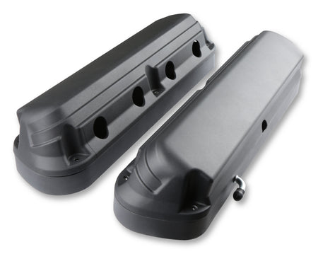 Holley Tall Valve Covers - 2-Piece - Black - GM LS-Series (Pair)