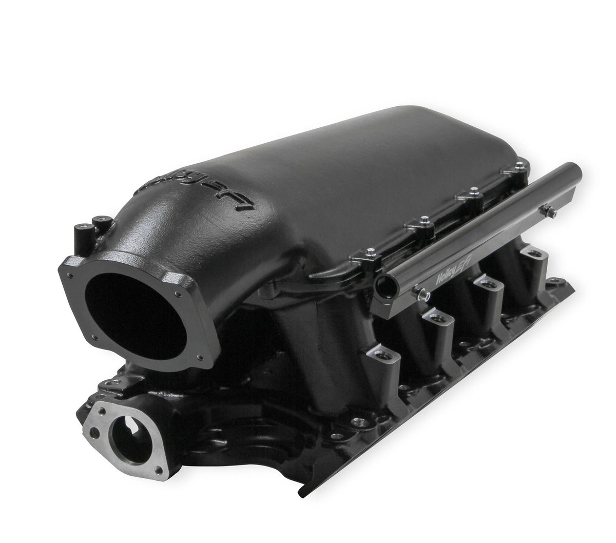 Holley EFI Hi-Ram EFI Intake Manifold - 95 mm Throttle Body Flange - Tunnel Ram - Fuel Rails Included - Black - 351W
