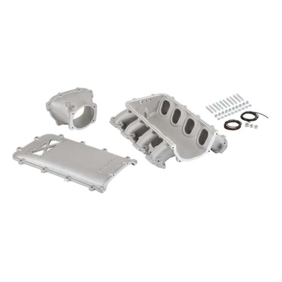 Holley EFI Ultra Lo-Ram Intake Manifold - 105 mm Throttle Body Flange - Burst Panel Flange - GM GenV LT-Series