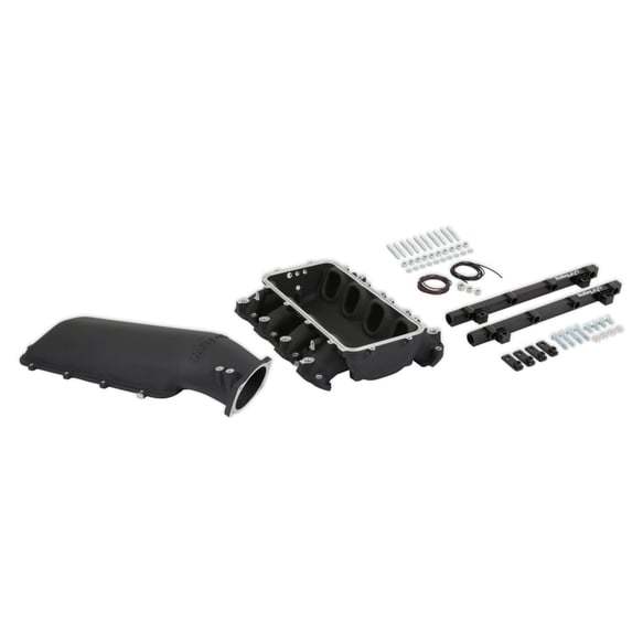 Holley EFI Lo-Ram Intake Manifold Kit - 105 mm Throttle Body Flange - Black - GM GenV LT-Series