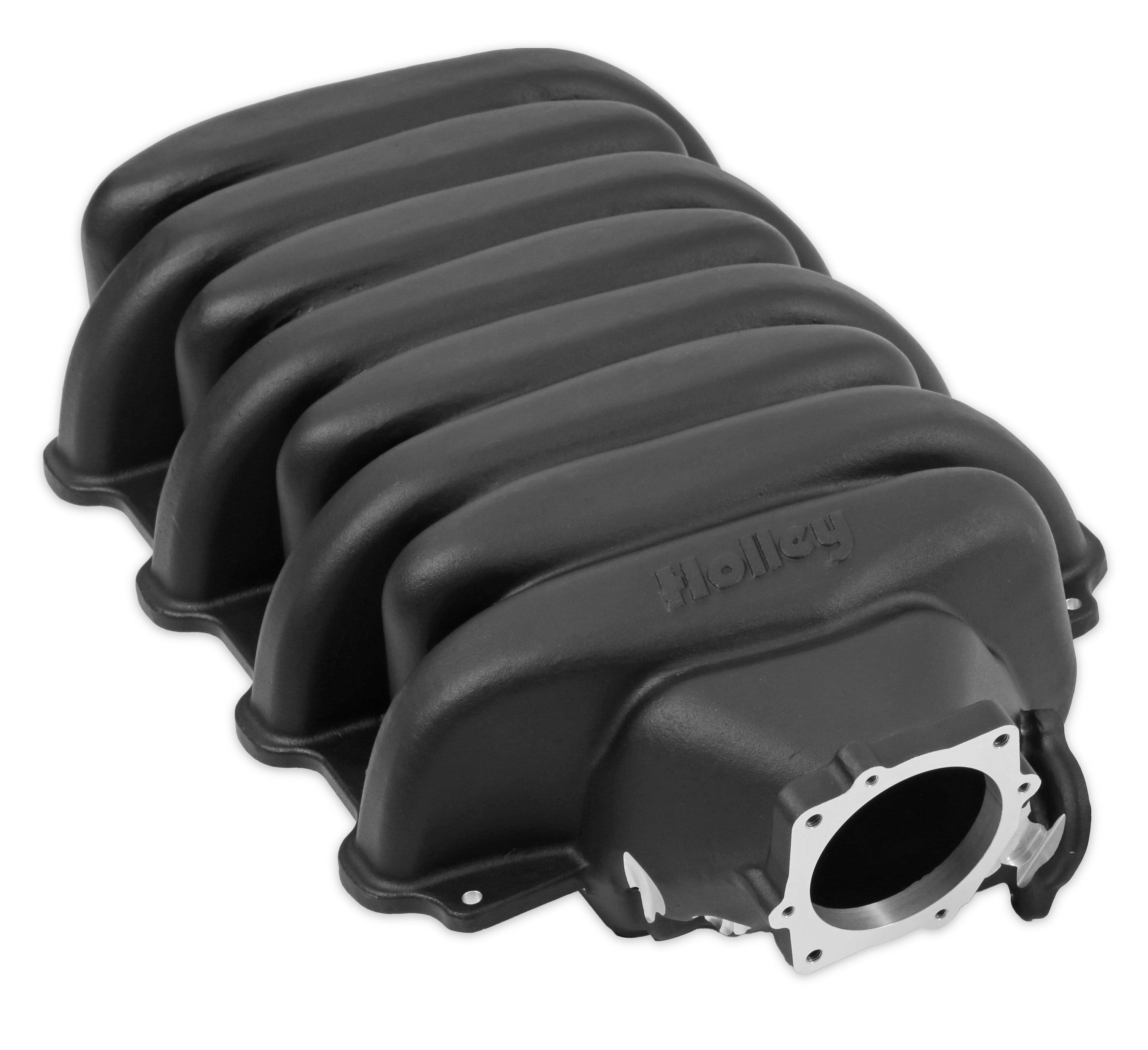 Holley Low-Profile Intake Manifold - 92 mm Throttle Body Flange - Multi Port - Black - Ford Godzilla