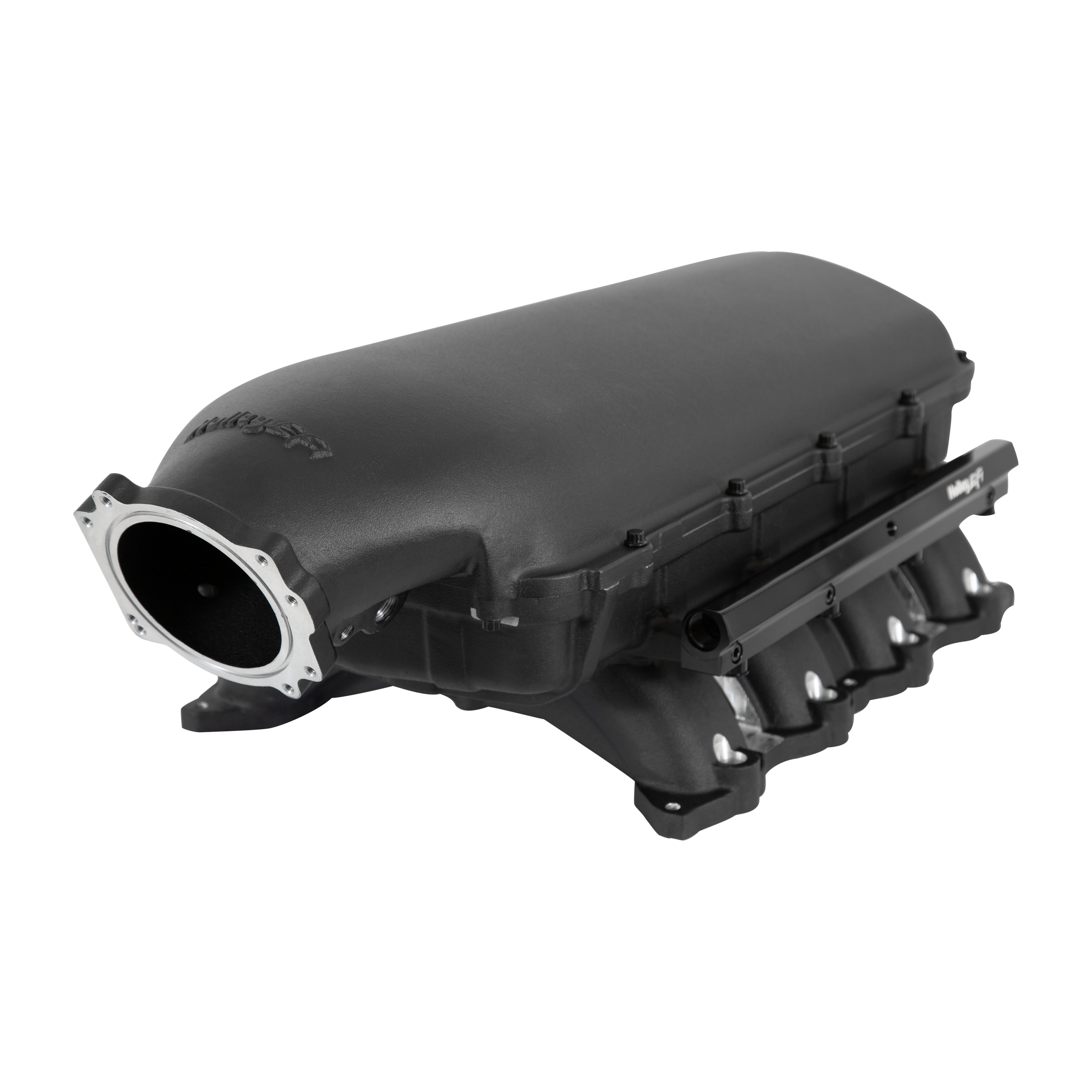 Holley Hi-Ram EFI Intake Manifold - 93 mm Throttle Body Flange - Multi Port - Black - Ford Coyote