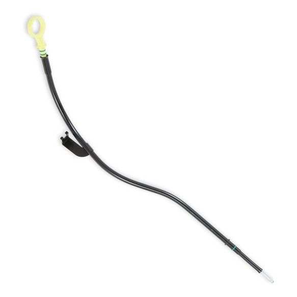 Holley Braided Steel Pan Mount Engine Oil Dipstick - GM LS-Series - Black