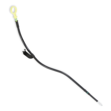 Holley Braided Steel Pan Mount Engine Oil Dipstick - GM LS-Series - Black