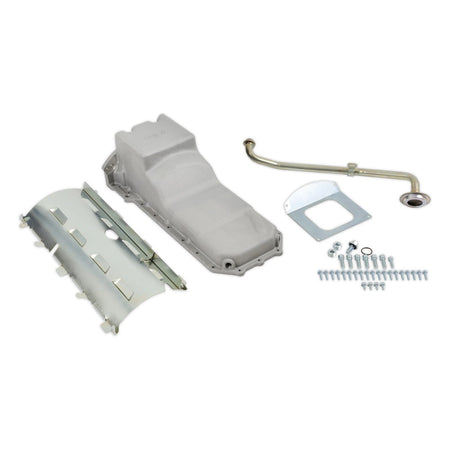 Holley Rear Sump Natural Aluminum Engine Oil Pan - 6.2 Qt - Natural - Mopar Gen III Hemi