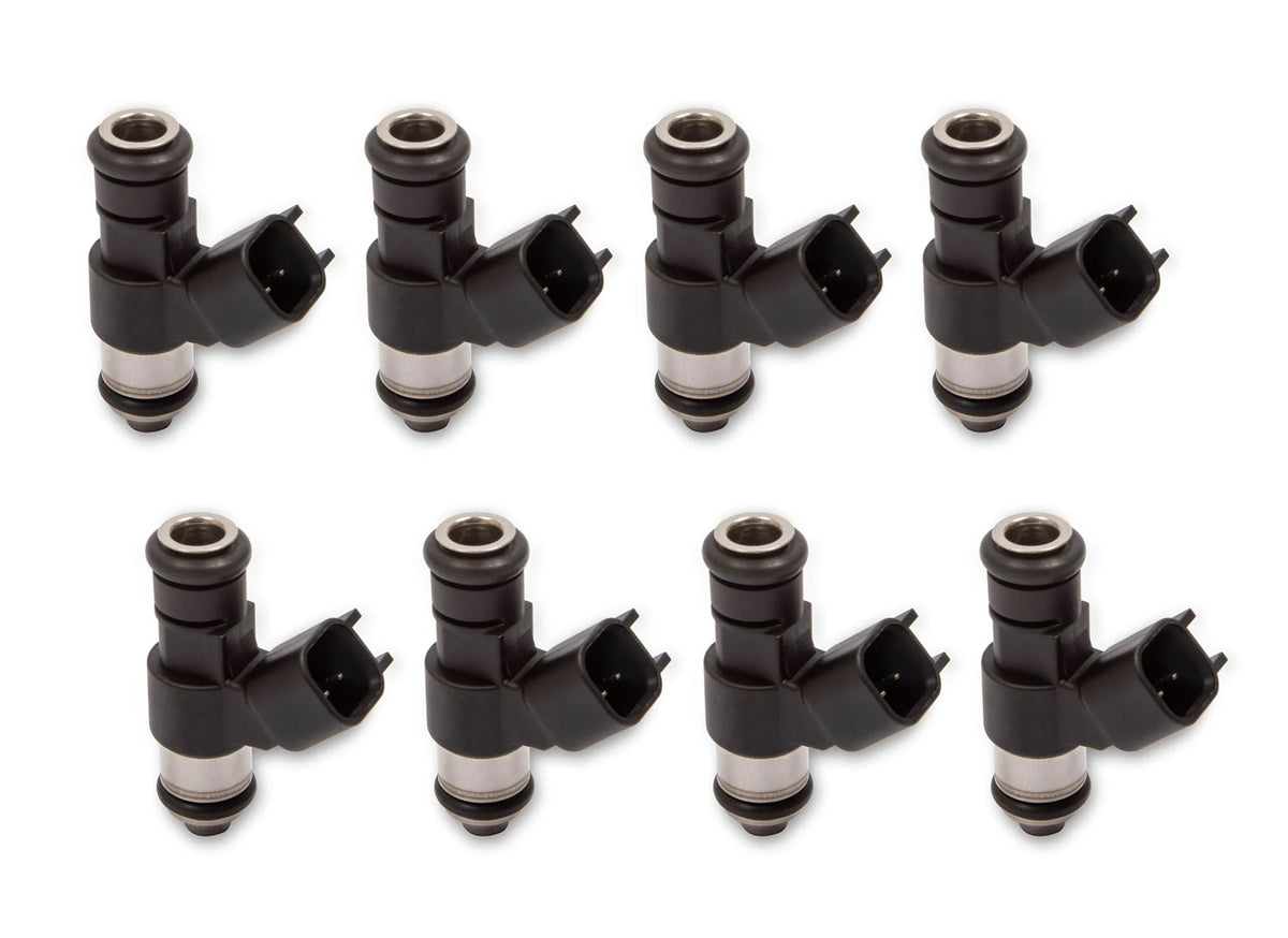 Holley EFI Terminator X Fuel Injector - 42 lb/hr - High Impedance - EV6 / Pico (Set of 8)