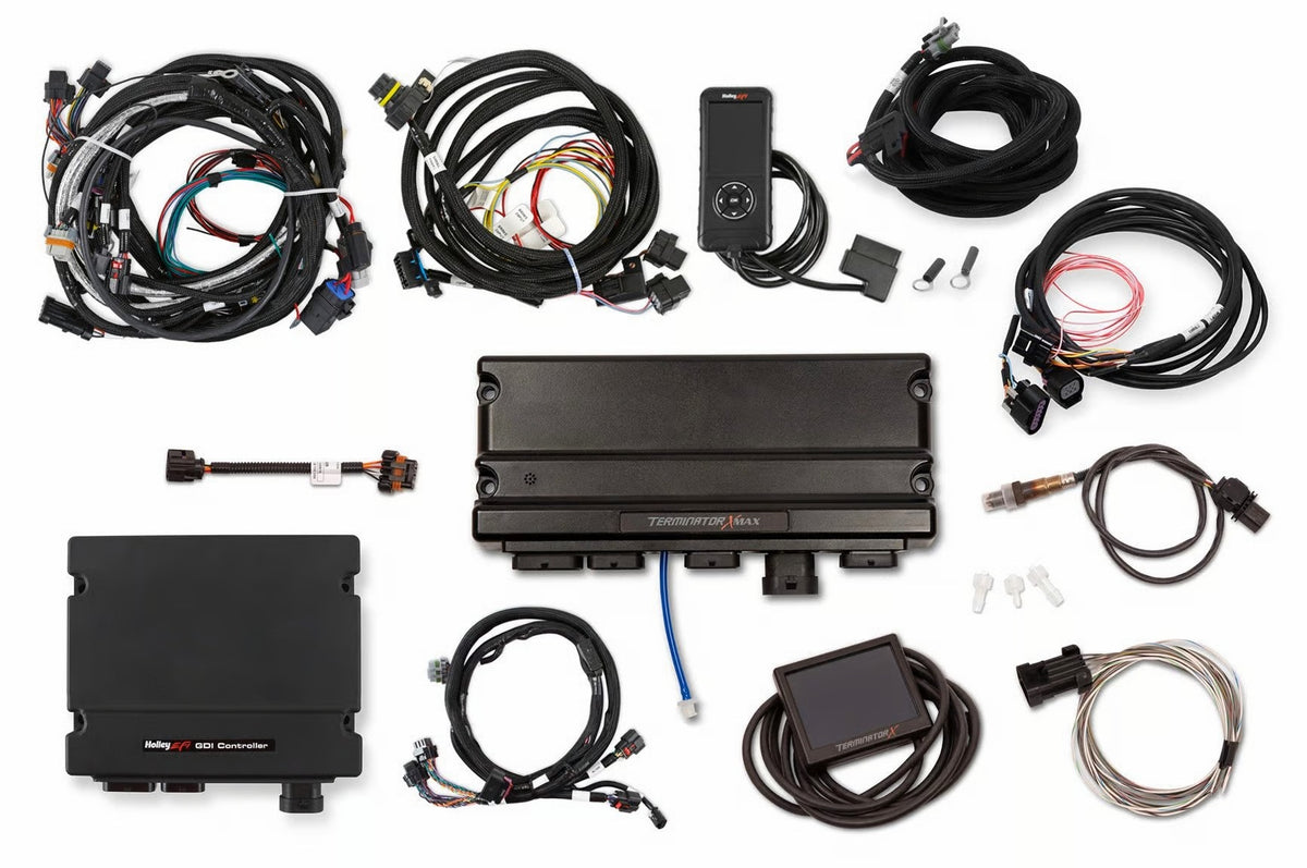 Holley EFI Terminator X MAX Engine Control Module - 3.5 in Touchscreen - Drive By Wire - Transmission Control - GM Gen V LT-Series 550-1634-6