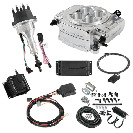 Sniper 2 EFI Fuel Injection Bundle Kit - Silver - Small Block Ford 550-510-BPK-SBF
