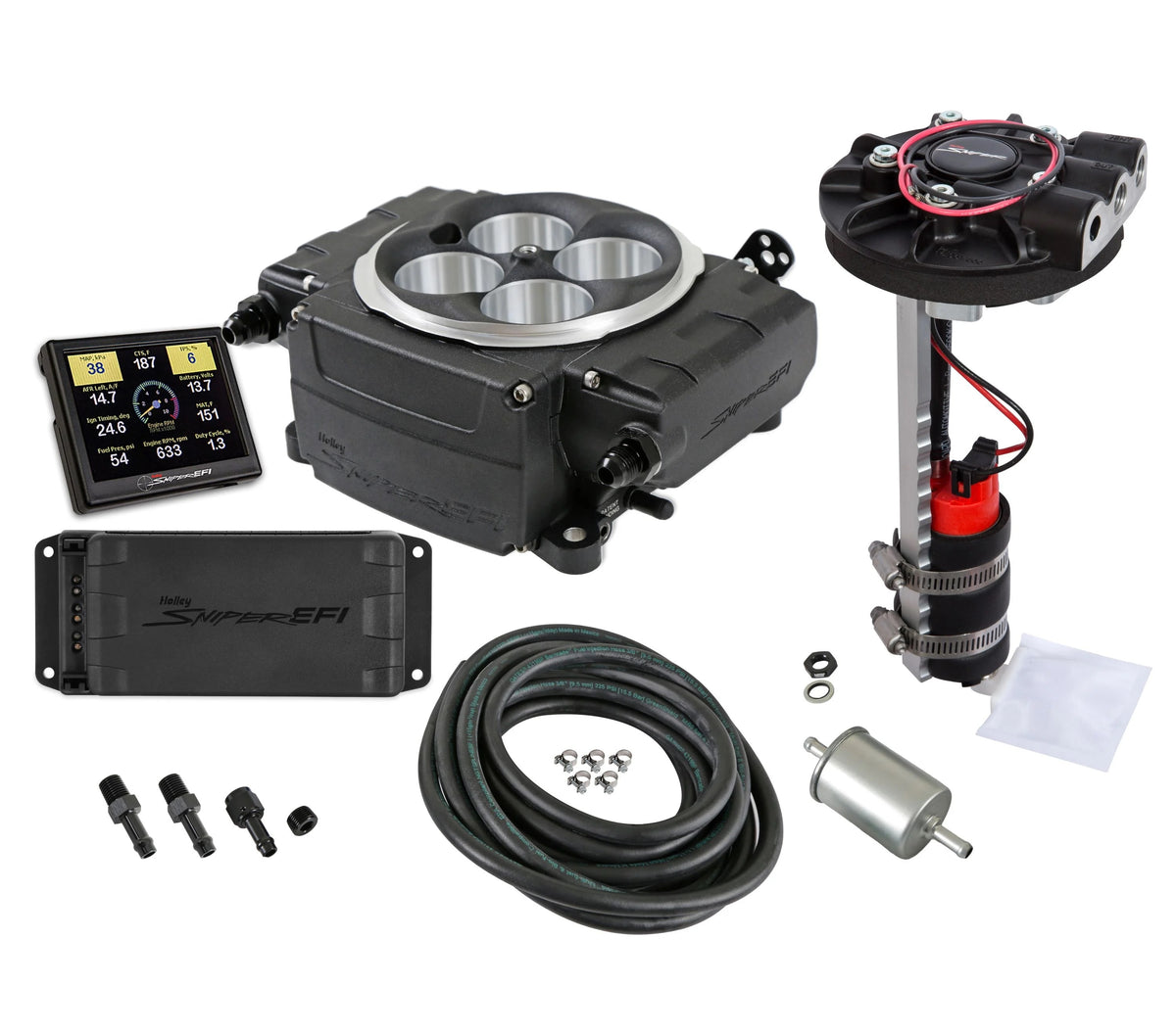 Sniper 2 EFI Fuel Injection Bundle Kit - Black 550-511-3PR