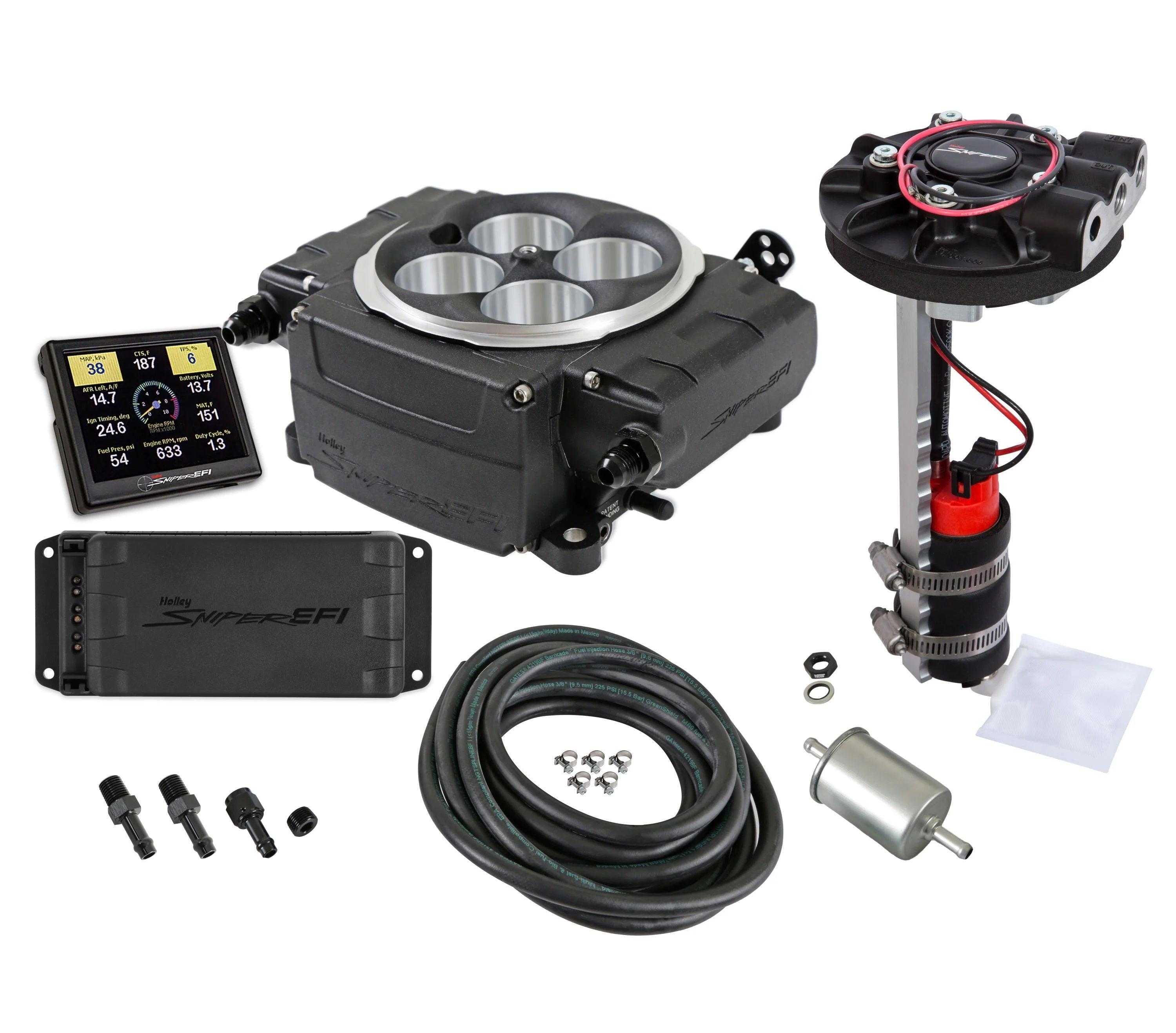 Sniper 2 EFI Fuel Injection Bundle Kit - Black 550-511-3PR