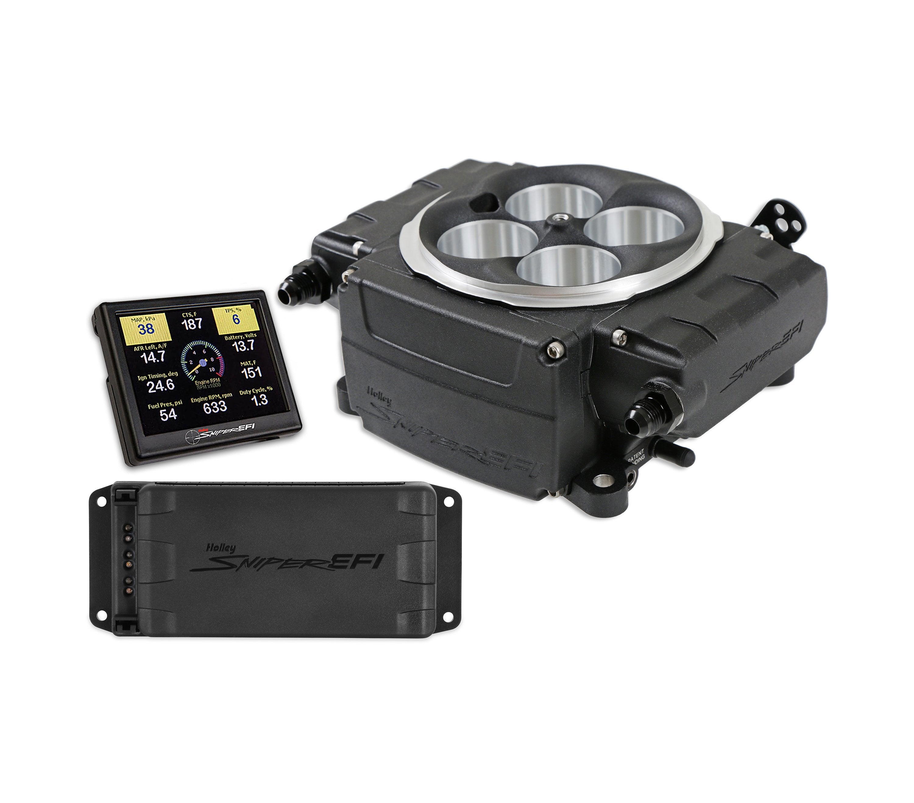 Holley Sniper 2 EFI Fuel Injection Kit - Black