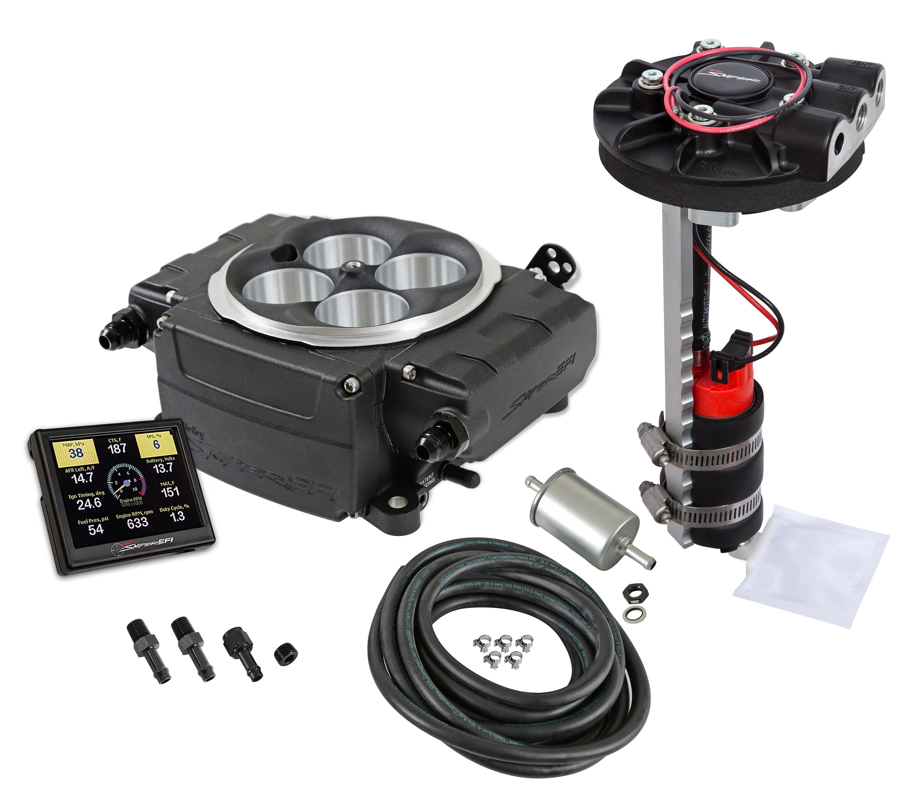 Holley Sniper 2 EFI Fuel Injection Master Kit - Black
