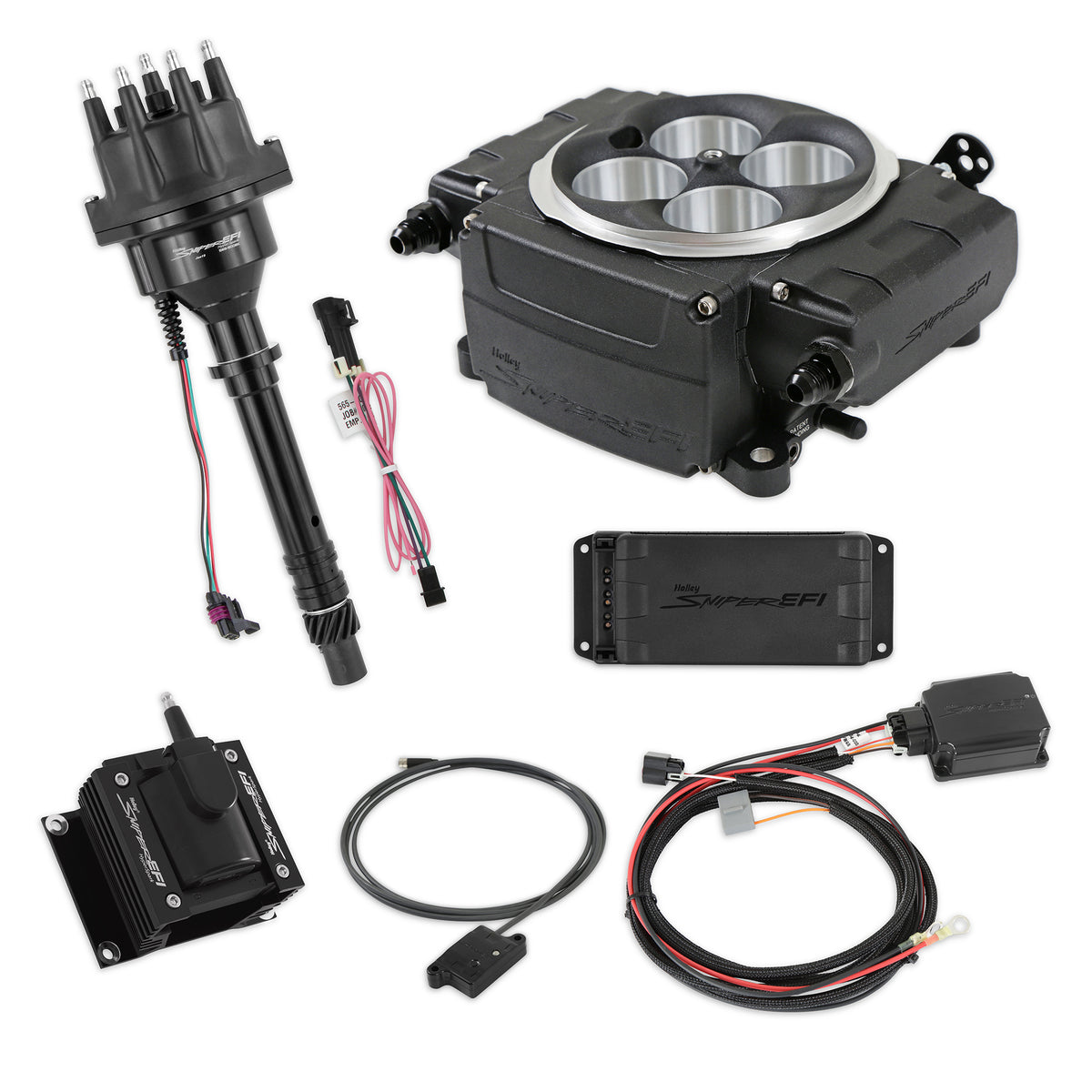 Sniper 2 EFI Fuel Injection Bundle Kit - Black - Small Block Chevy 550-511-BPX-SBC