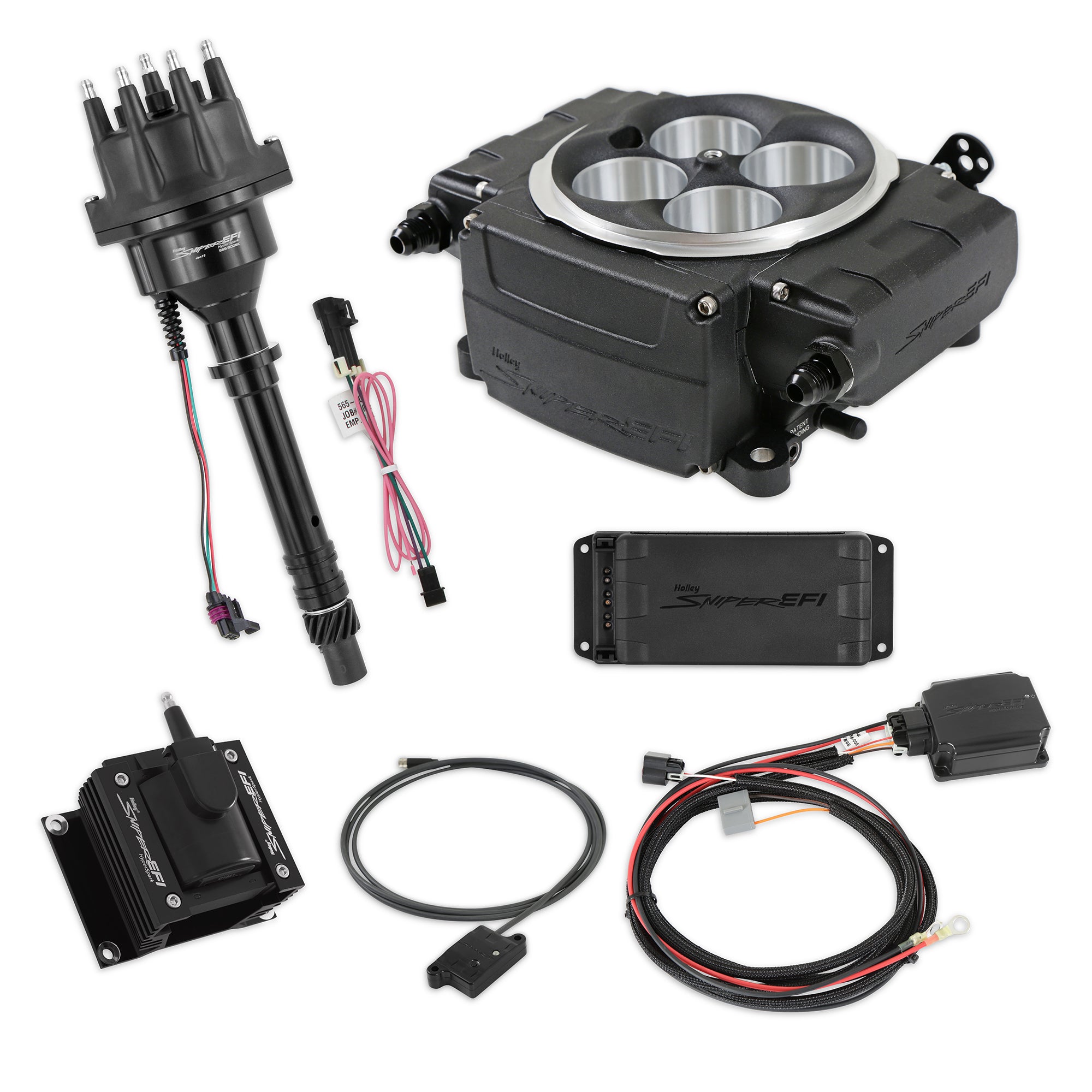 Sniper 2 EFI Fuel Injection Bundle Kit - Black - Small Block Chevy 550-511-BPX-SBC