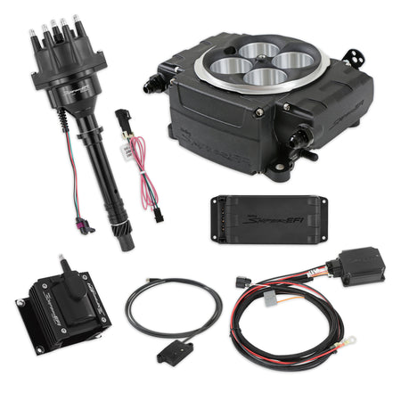 Sniper 2 EFI Fuel Injection Bundle Kit - Black - Small Block Chevy 550-511-BPX-SBC
