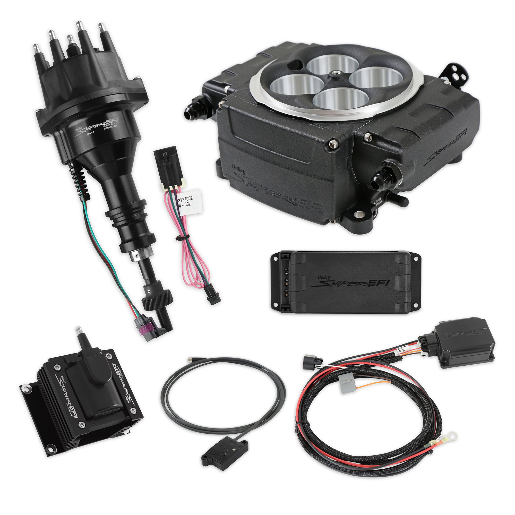 Sniper 2 EFI Fuel Injection Bundle Kit - Black - Small Block Ford 550-511-BPX-SBF