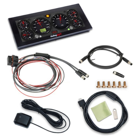 Holley EFI 12.3 in M8 Pro Dash - 13.75 x 5.875 in Rectangular Touch Screen - Black Panel / Black Face