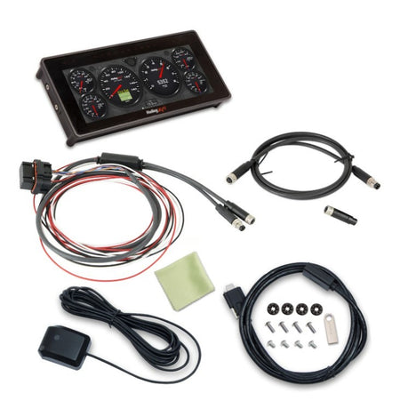 Holley EFI 6.86 in M8 Pro Dash - 7.563 x 3.438 in Rectangular Touch Screen - Black Panel / Black Face