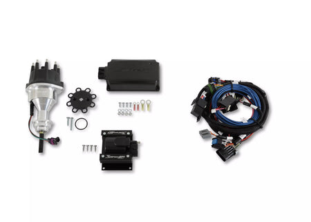 Sniper EFI Hyperspark Distributor - Hall Effect - HEI Style Terminal - Coil Included - Polished - Mopar B-Series