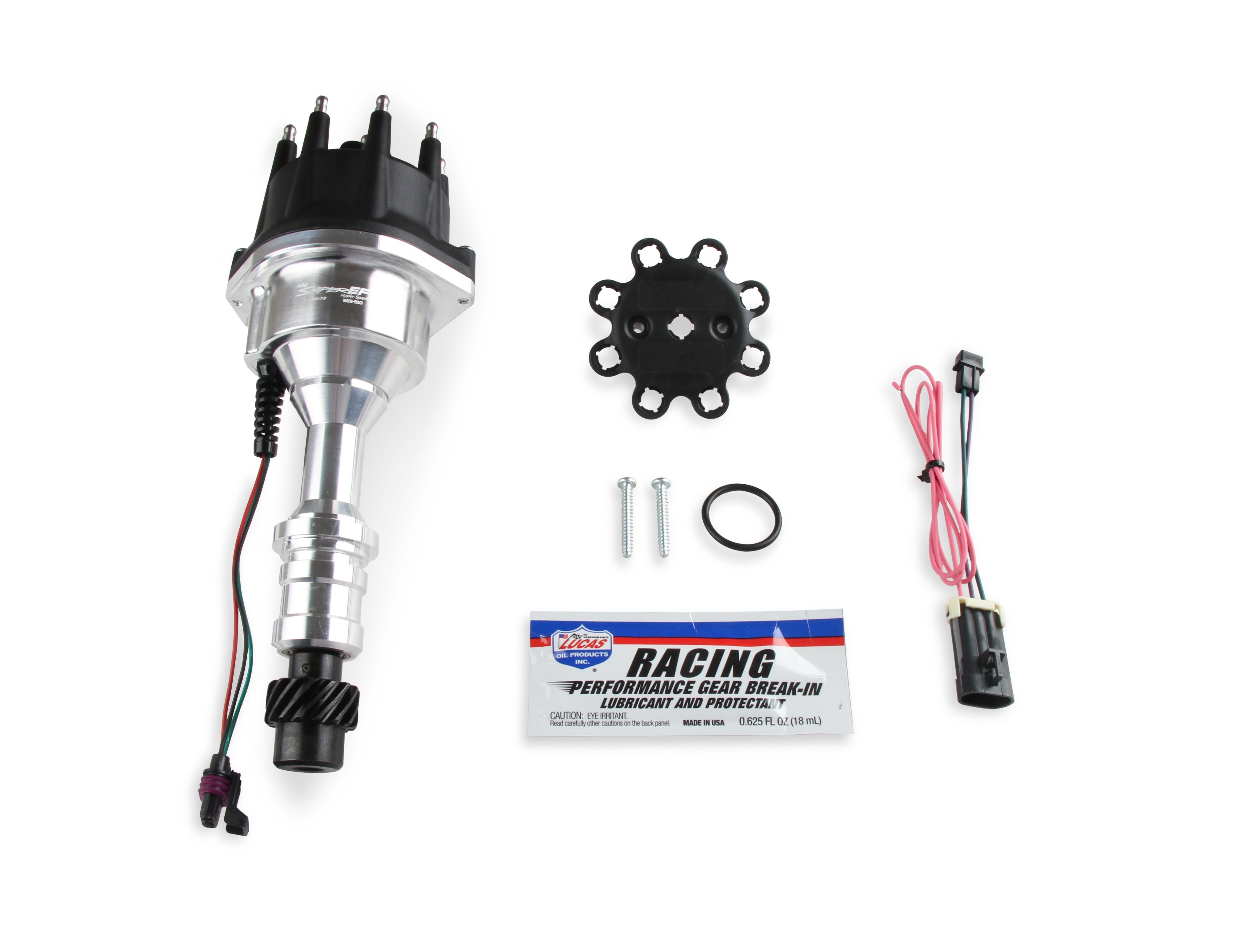 Holley Sniper EFI Hyperspark Distributor - Hall-Effect - Male Style Terminal - Oldsmobile V8 - Polished