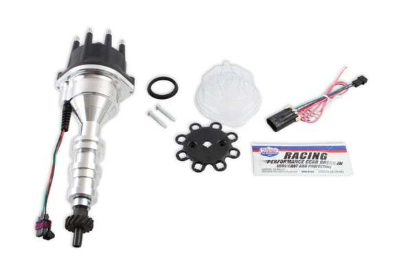 Holley Sniper EFI Hyperspark Distributor - Hall Effect Pickup - HEI Style Terminal - Ford FE-Series - Black