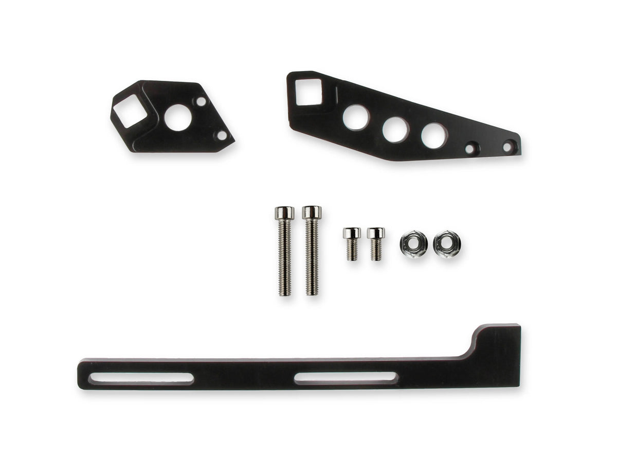 Holley Sniper EFI Manifold Mount Aluminum Throttle Cable Bracket - Black - Sniper EFI Fabricated Intakes - LS1 - GM LS-Series