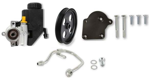 Holley GM Type 2 Low Pressure Power Steering Pump - Integral Reservoir - Mopar Gen III Hemi 97-378