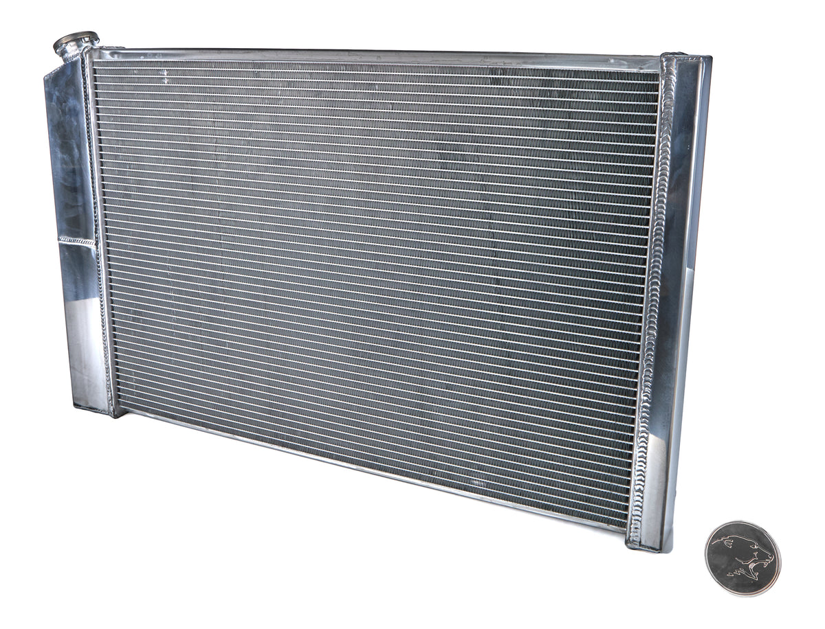 Frostbite Aluminum Radiator - 33 in W x 20.25 in H x 2.2 in D - GM LS-Series - GM Fullsize Truck 1973-87