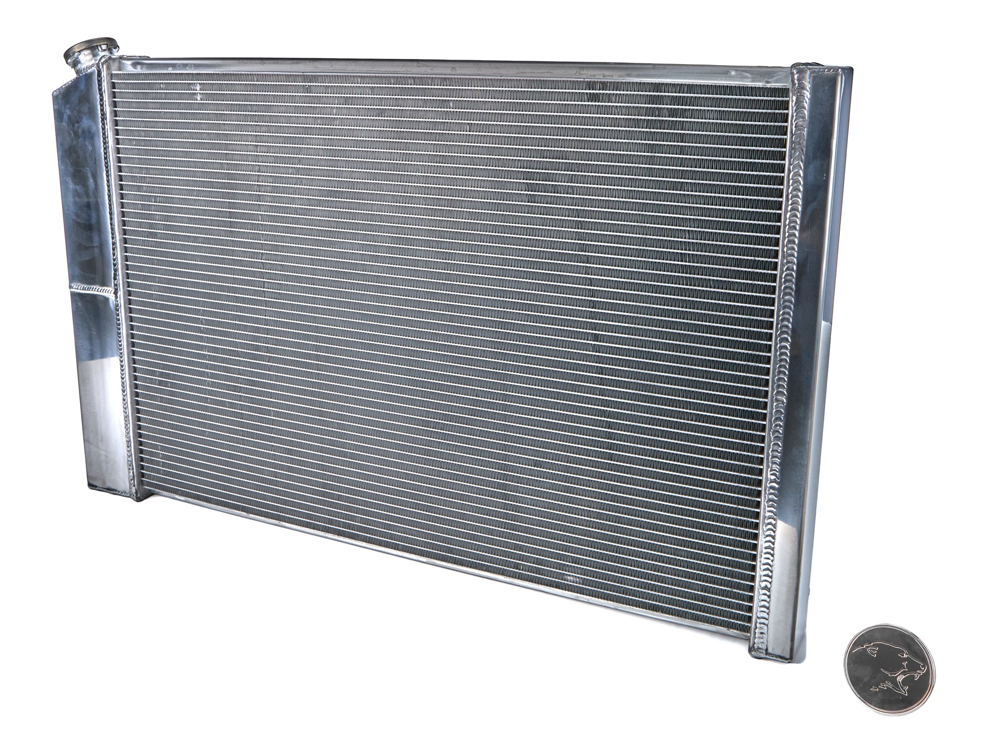Frostbite Aluminum Radiator - 33 in W x 20.25 in H x 2.2 in D - GM LS-Series - GM Fullsize Truck 1973-87