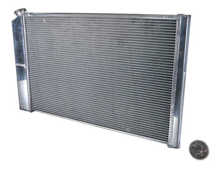 Frostbite Aluminum Radiator - 33 in W x 20.25 in H x 2.2 in D - GM LS-Series - GM Fullsize Truck 1973-87
