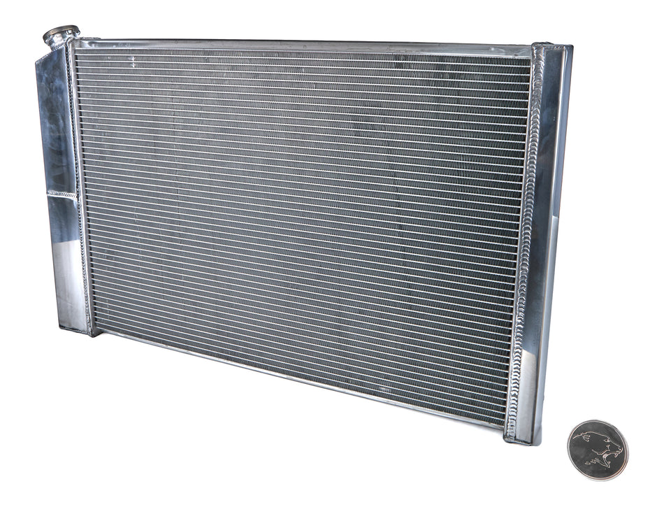 Frostbite Aluminum Radiator - 33 in W x 20.25 in H x 2.2 in D - GM LS-Series - GM Fullsize Truck 1973-87