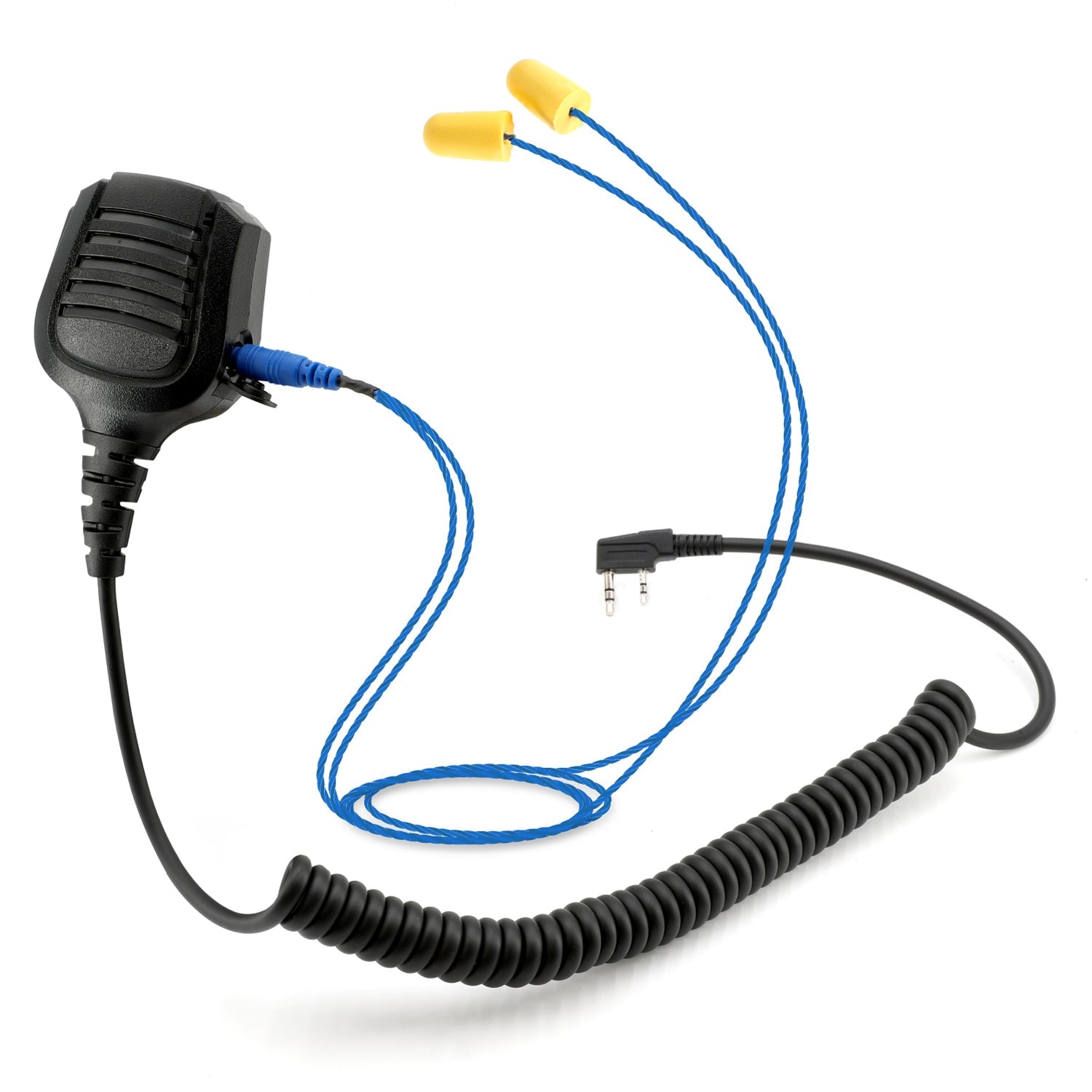Rugged Radios Waterproof Hand Speaker Mic & Mono Earbuds HM-RH-BUDS