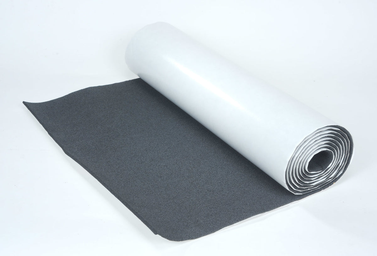 Hushmat Silencer Megabond - 24in x 10ft Roll - 1/4 in Thick - Black
