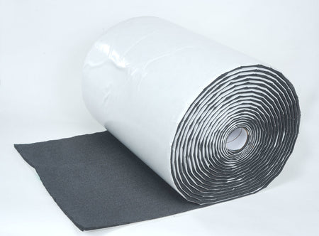 Hushmat Silencer Megabond - 24in x 50ft Roll - 1/2 in Thick - Black