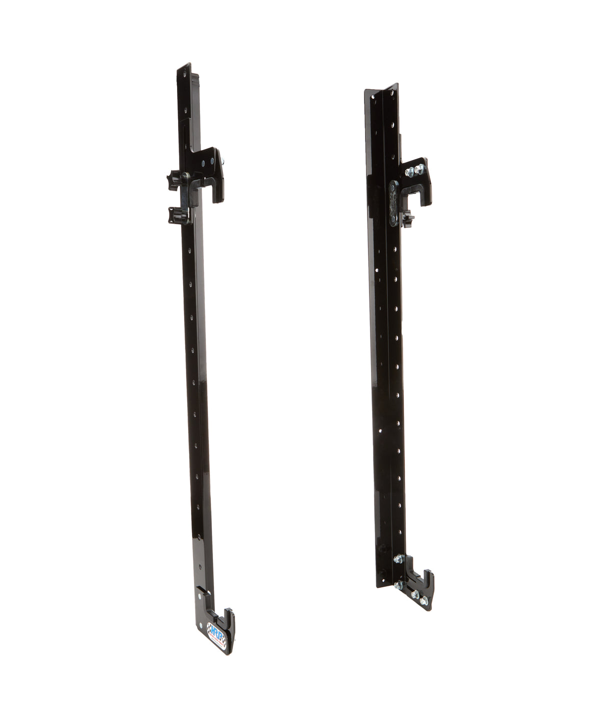 HRP Wall Mount Adjustable Radiator Hanger - Adjustable - 24 in Tall x 2.25 in Wide Radiators - Black