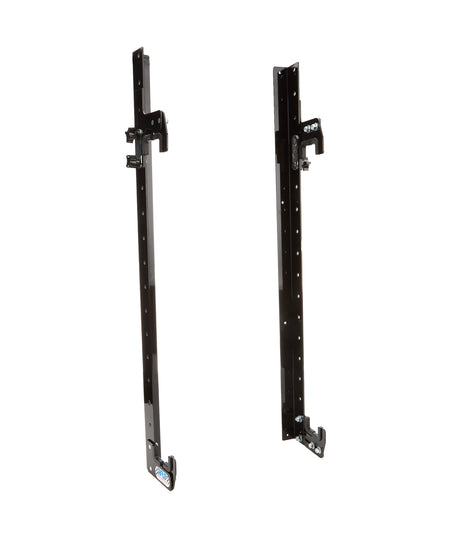 HRP Wall Mount Adjustable Radiator Hanger - Adjustable - 24 in Tall x 2.25 in Wide Radiators - Black