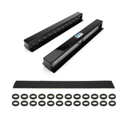 HRP Wall Mount Torsion Bar Rack - 12 Bar Capacity - Black