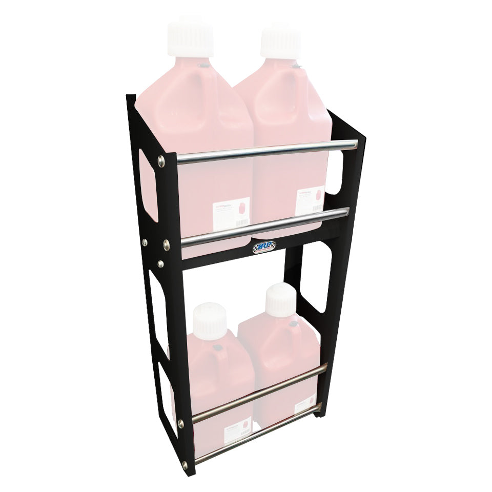 HRP 4 Bay Utility Jug Rack - 21.25 x 44 x 12 in - Black