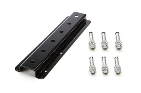 HRP Wall Mount Radius Rod Rack - 15 in Long - 12 Capacity - Black