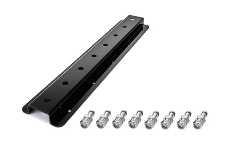 HRP Wall Mount Upper Radius Rod Rack - 20 in Long - 8 Capacity - Black