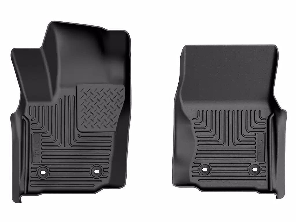 Husky Liners WeatherBeater Front Floor Liner - Black / Textured - Double Cab / Toyota Midsize Truck 2024 (Pair)