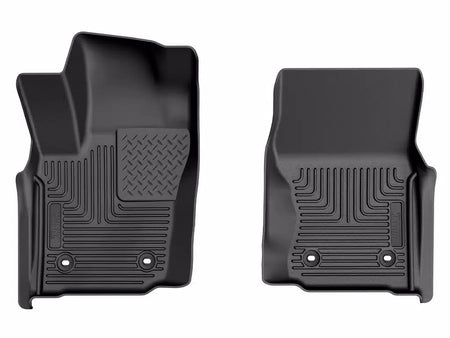 Husky Liners WeatherBeater Front Floor Liner - Black / Textured - Double Cab / Toyota Midsize Truck 2024 (Pair)