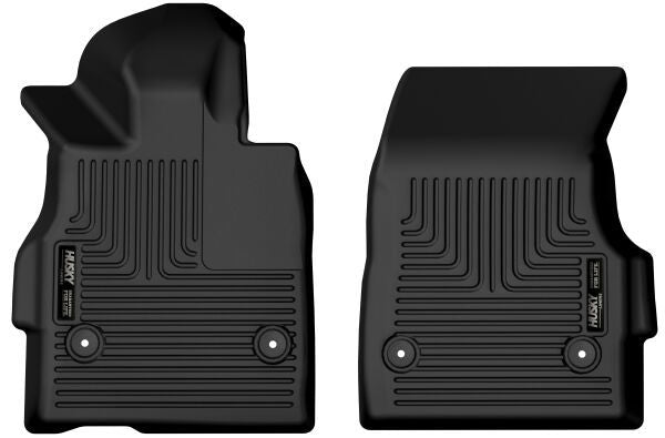 Husky Liners WeatherBeater Front Floor Liner - Black / Textured - Chevy Corvette 2020-24 (Pair)