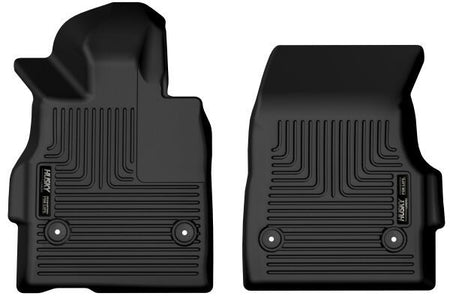Husky Liners WeatherBeater Front Floor Liner - Black / Textured - Chevy Corvette 2020-24 (Pair)