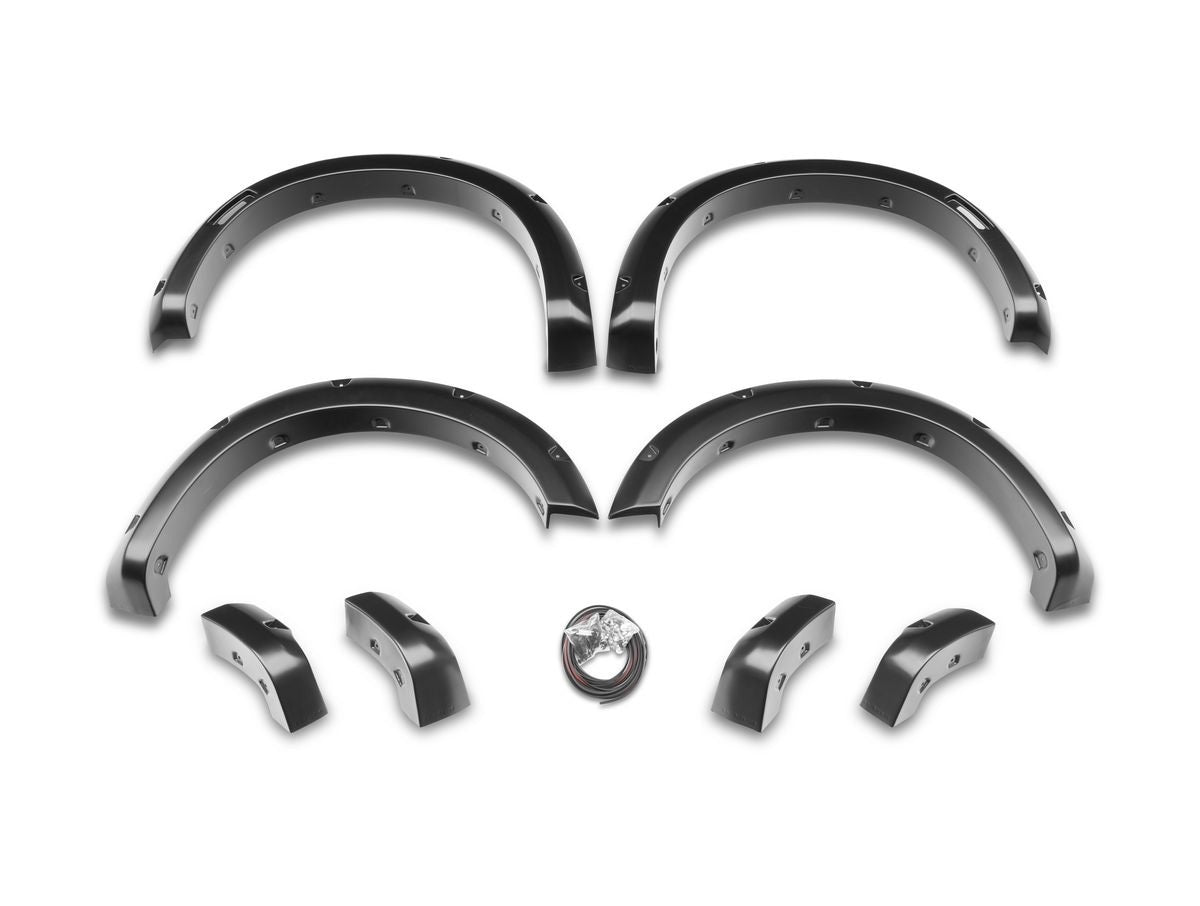 Husky Liners Pocket Style Fender Flares - Front / Rear - Black - Toyota Midsize SUV 2014-24