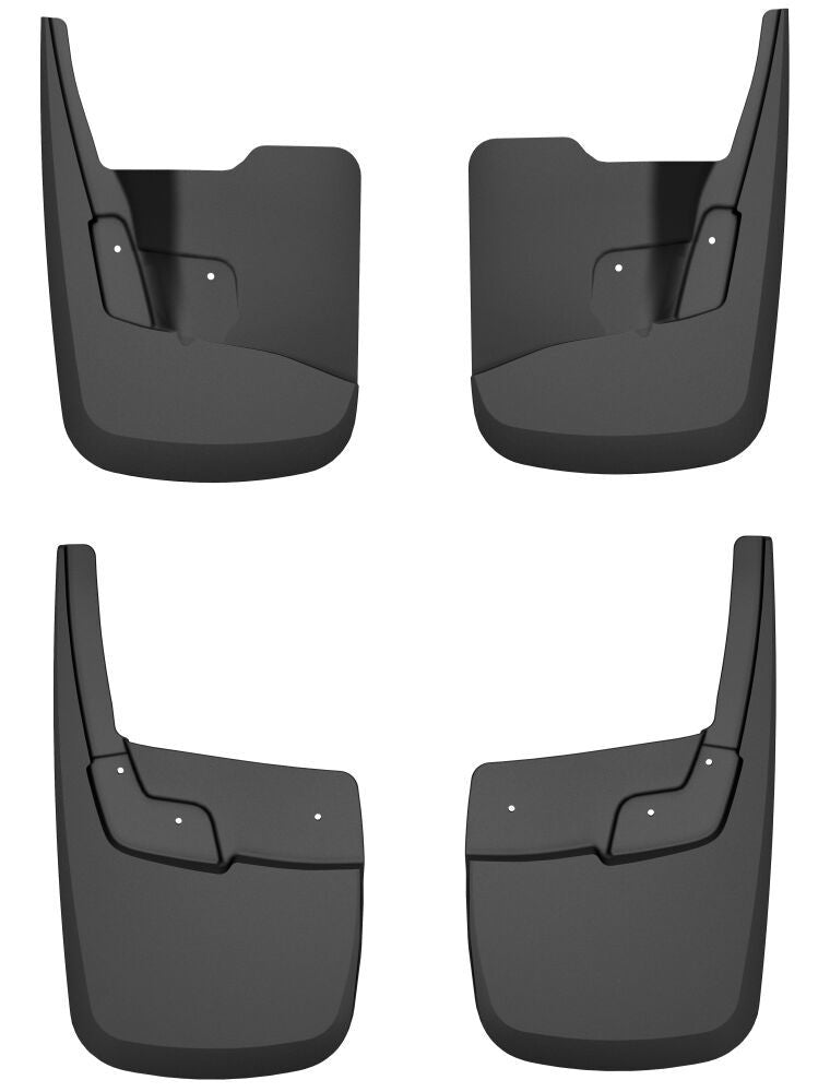 Husky Liners Mud Guards Front / Rear Mud Flap Kit - Black / Textured - GM Midsize Truck 2023-24