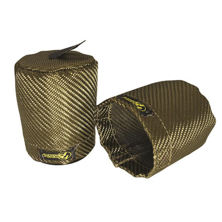 Heatshield Products Lava HeatShield Oil Filter Heat Shield - 3.8 in Diameter - 4.8 in Tall - Early Ford / GM