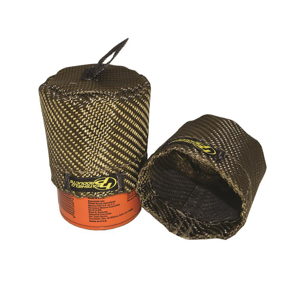 Heatshield Products Lava HeatShield Oil Filter Heat Shield - 3.1 in Diameter - 3.25 in Tall - GM LS-Series / LT-Series